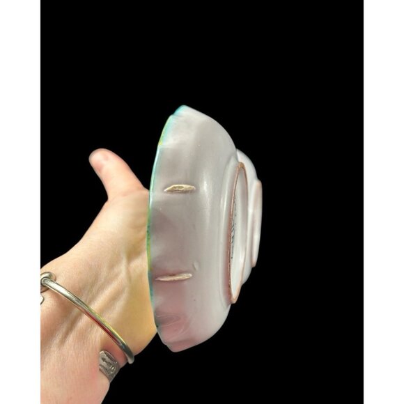 Fratelli Fanciullacci ? Pottery Divided Dish Condiment Olive Green Yellow Italy - Picture 10 of 14